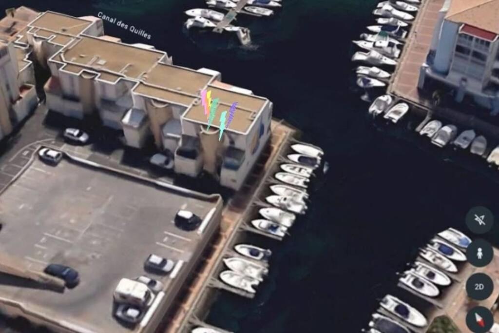 Studio Climatise Classe 2 Dans Marina Proche Mer Et Etang - Lit Wifi Fibre Et Parking Prive Sete Ngoại thất bức ảnh